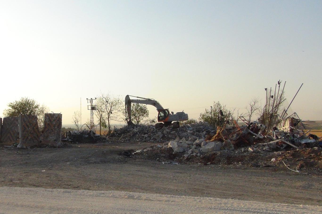 Diyarbakır Bölge Trafik Denetleme İstasyonu yıkıldı